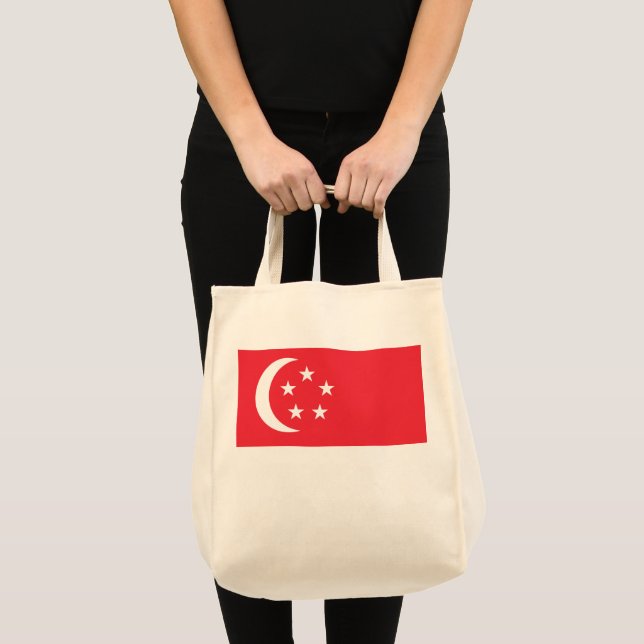 Tote Bag Drapeau de Singapour (Devant (produit))