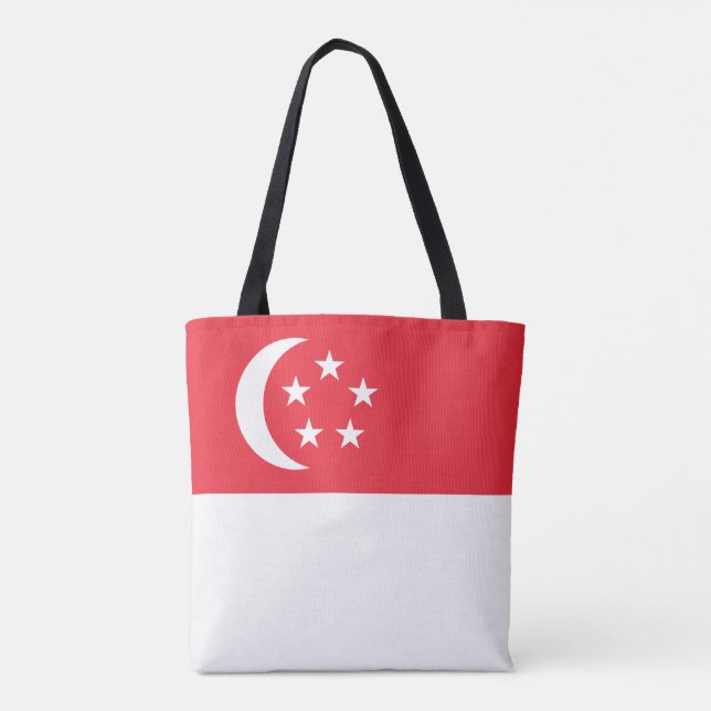 Tote Bag Drapeau de Singapour (Dos)
