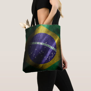 Tote Bag Drapeau de soie du Brésil