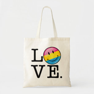 Tote Bag Drapeau de sourire d'amour Pansexual