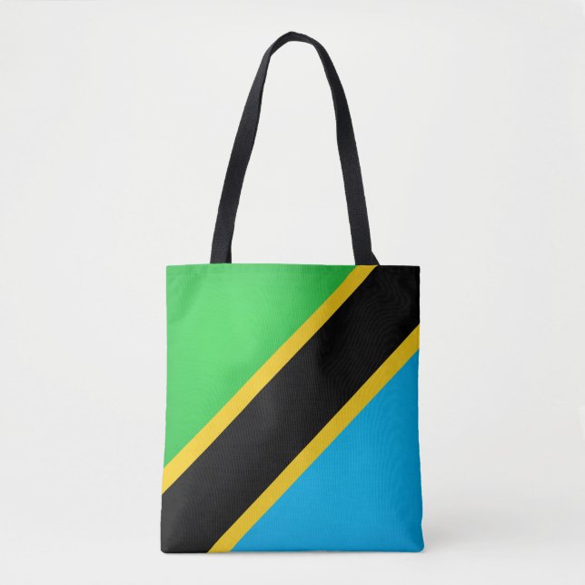 Tote Bag Drapeau de Tanzanie cool (Devant)