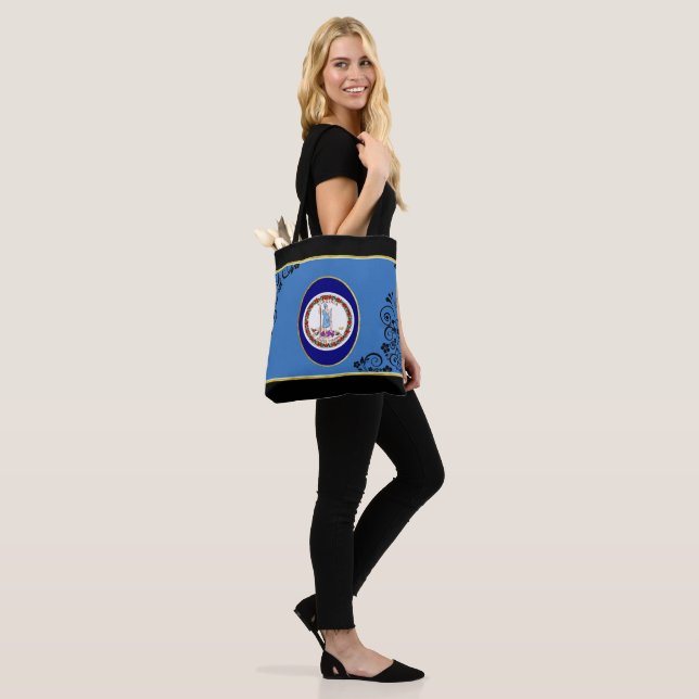 Tote Bag Drapeau de Virginie (Sur le modèle)
