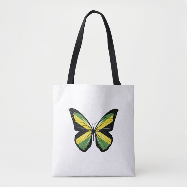 Tote Bag Drapeau déchiré de Jamaïque (Devant)