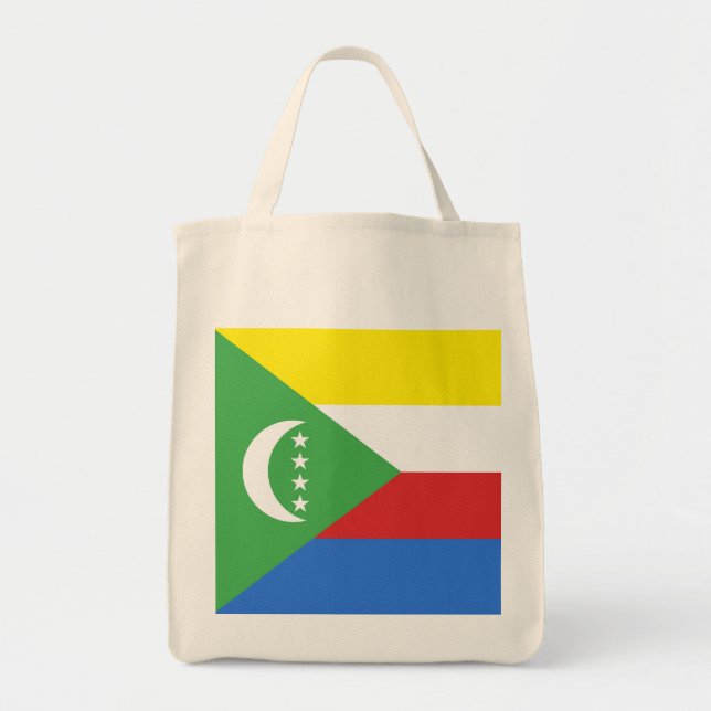 Tote Bag Drapeau des Comores (Devant)