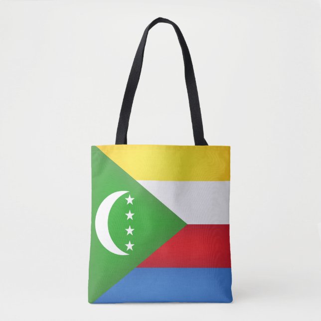 Tote Bag Drapeau des Comores cool (Devant)