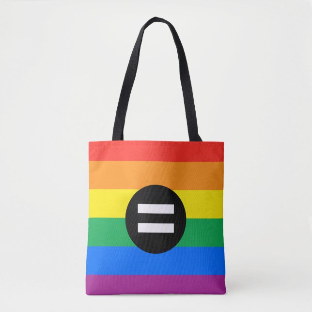 Tote Bag Drapeau des droits gays (Devant)