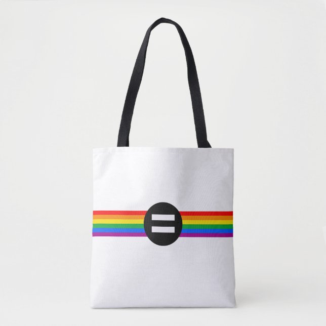 Tote Bag Drapeau des droits gays (Devant)
