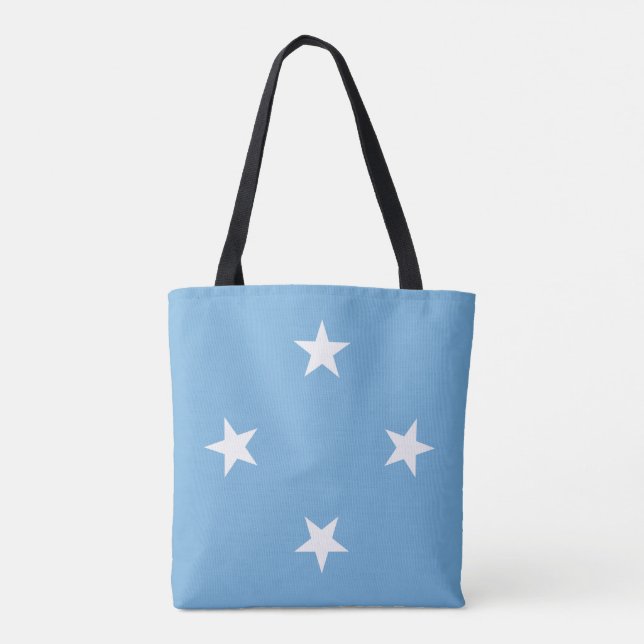 Tote Bag Drapeau des États fédérés de Micronésie (Dos)