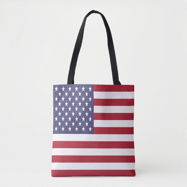 Tote Bag Drapeau des États-Unis (Devant)