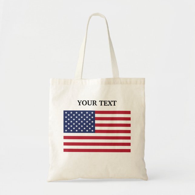 Tote Bag Drapeau des Etats-Unis (Devant)