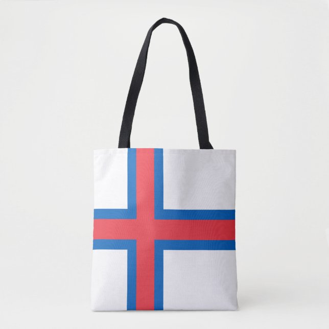 Tote Bag Drapeau des îles Féroé (Devant)