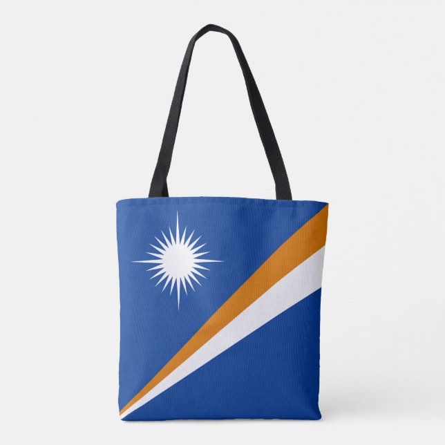 Tote Bag Drapeau des Îles Marshall (Dos)