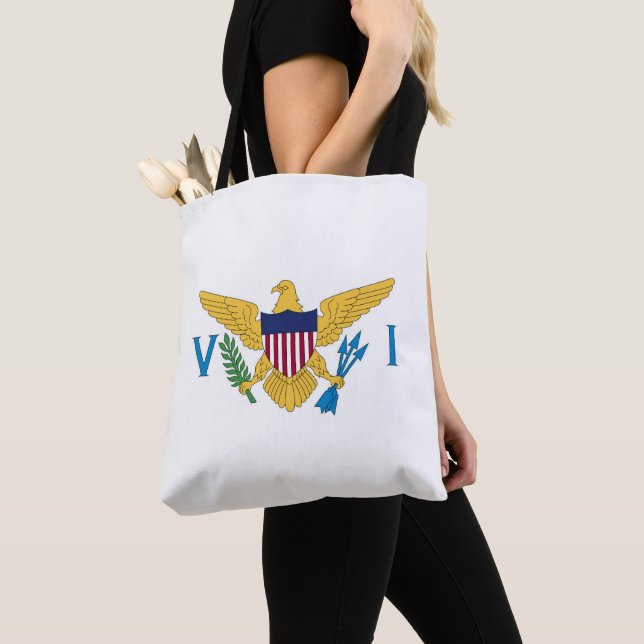 Tote Bag Drapeau des îles Vierges américaines (De près)
