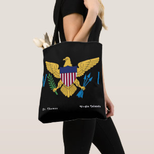 Tote Bag Drapeau des îles Vierges américaines St. Thomas
