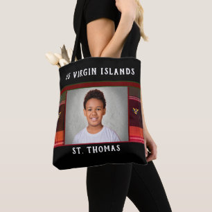 Tote Bag Drapeau des îles Vierges américaines St. Thomas Ph
