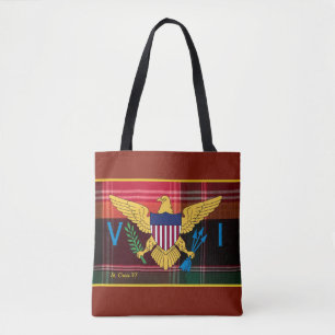 Tote Bag Drapeau des îles Vierges américaines Ste Croix U