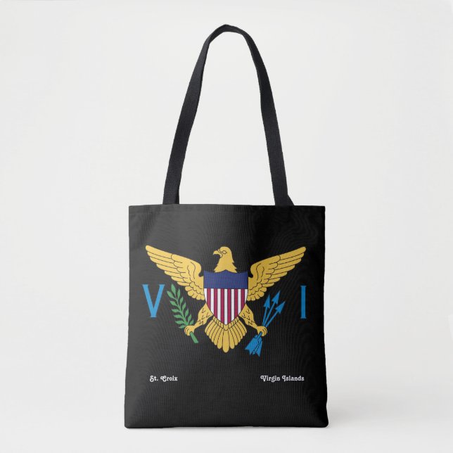 Tote Bag Drapeau des îles Vierges américaines USVI St. Croi (Devant)