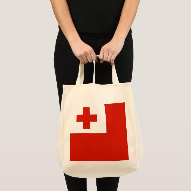 Tote Bag Drapeau des Tonga (Devant (produit))