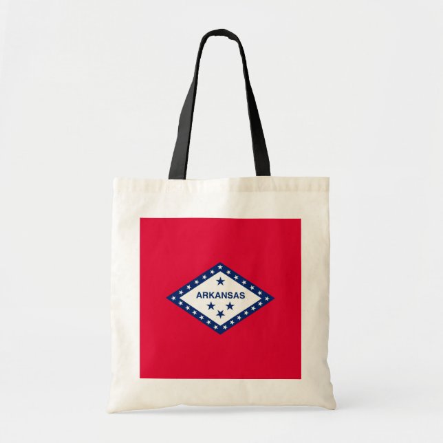 Tote Bag Drapeau d'État Arkansas (Devant)