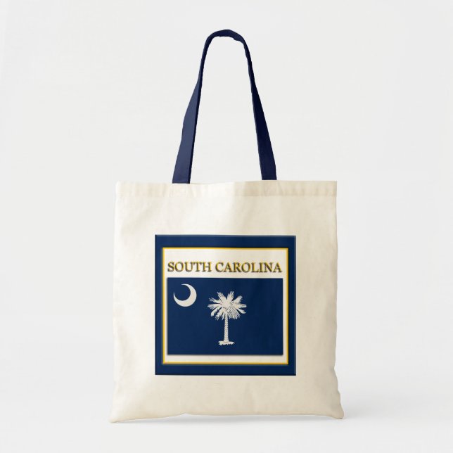 Tote Bag Drapeau d'État de Caroline du Sud Design Budget Sa (Devant)