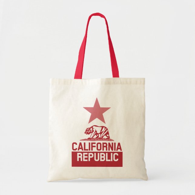 Tote Bag Drapeau d'État de la RÉPUBLIQUE DE CALIFORNIE (Devant)