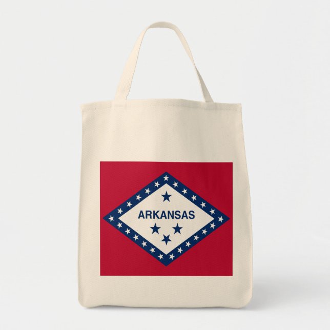 Tote Bag Drapeau d'État de l'Arkansas (Devant)