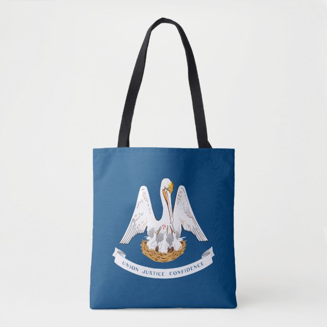 Tote Bag Drapeau d'État de Louisiane (Devant)