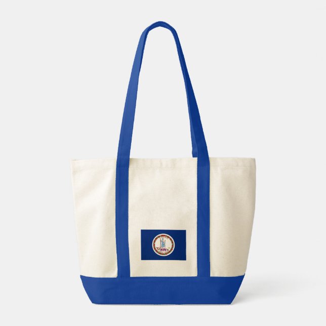 Tote Bag Drapeau d'État de Virginie États-Unis (Dos)
