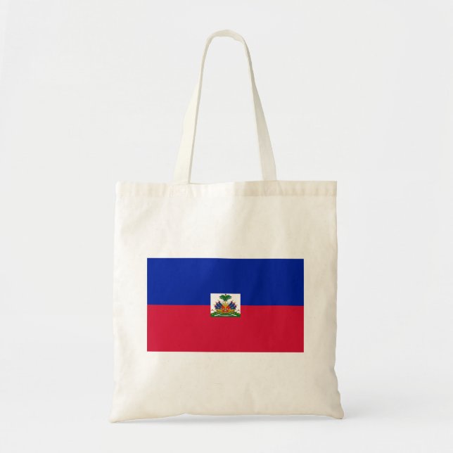 Tote Bag Drapeau d'Haïti (Devant)