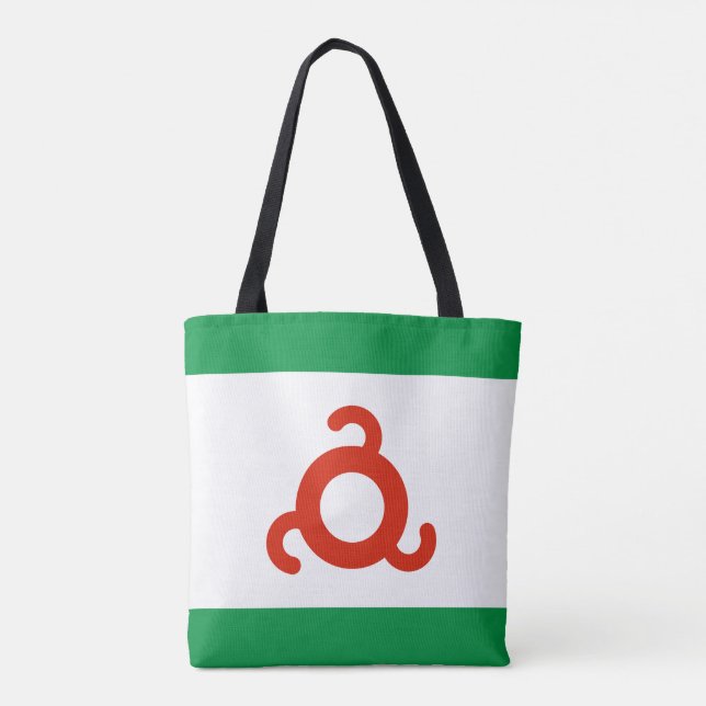 Tote Bag Drapeau d'Ingushetie (Dos)