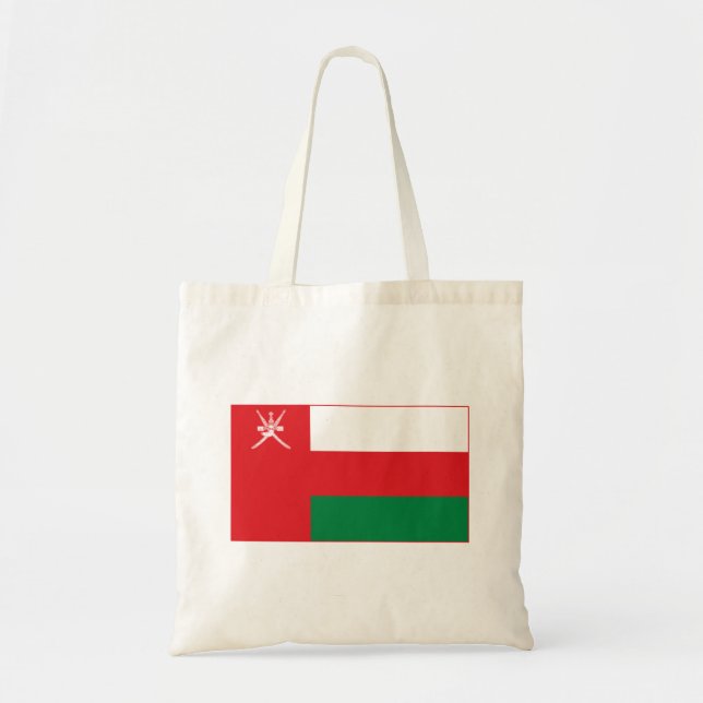 Tote Bag Drapeau d'Oman (Devant)