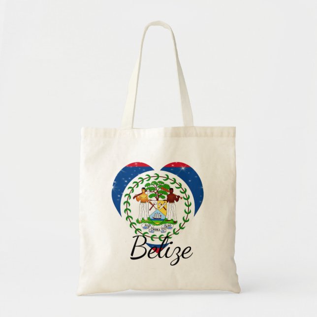 Tote Bag Drapeau du Belize. (Devant)