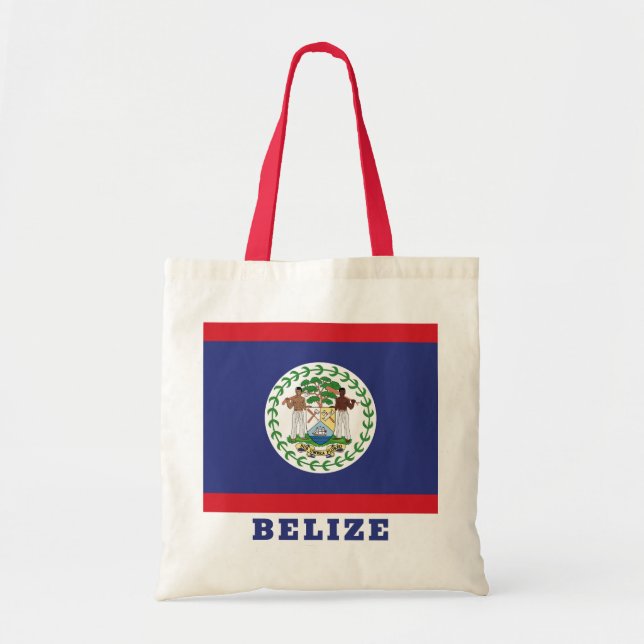 Tote Bag Drapeau du Belize (Devant)