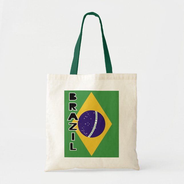 Tote Bag Drapeau du Brésil (Devant)