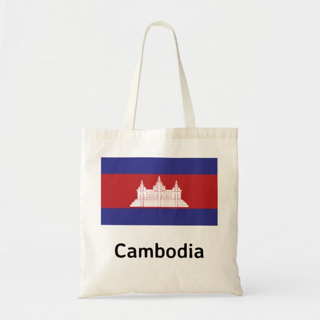 Tote Bag Drapeau du Cambodge (Devant)