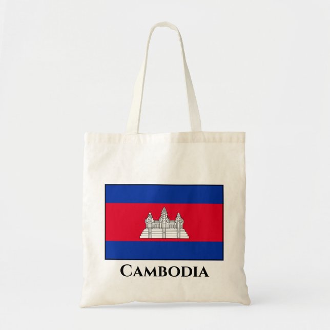 Tote Bag Drapeau du Cambodge (Devant)