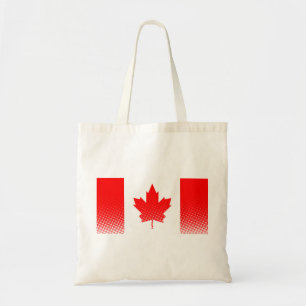 Tote Bag Drapeau Du Canada À Effet Halfton