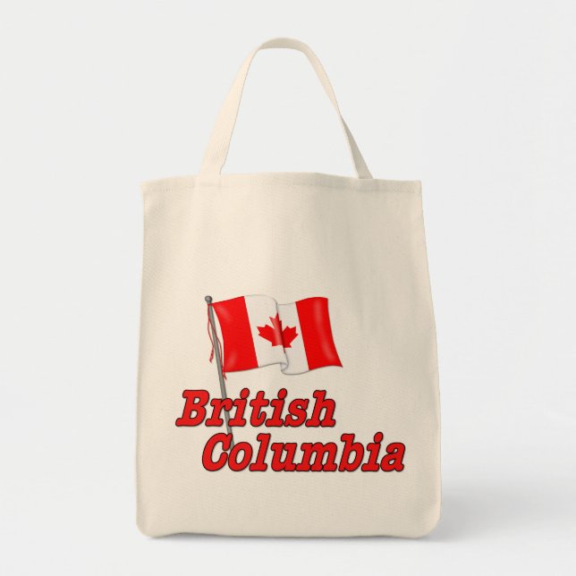 Tote Bag Drapeau du Canada - Colombie-Britannique (Devant)