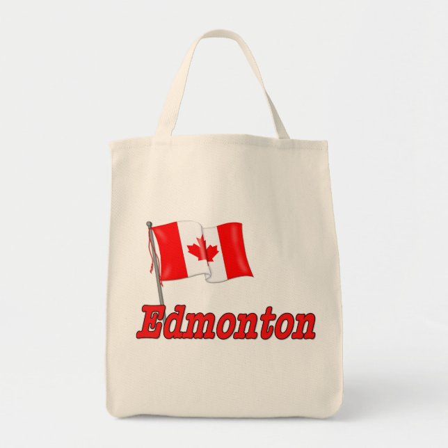 Tote Bag Drapeau du Canada - Edmonton (Devant)
