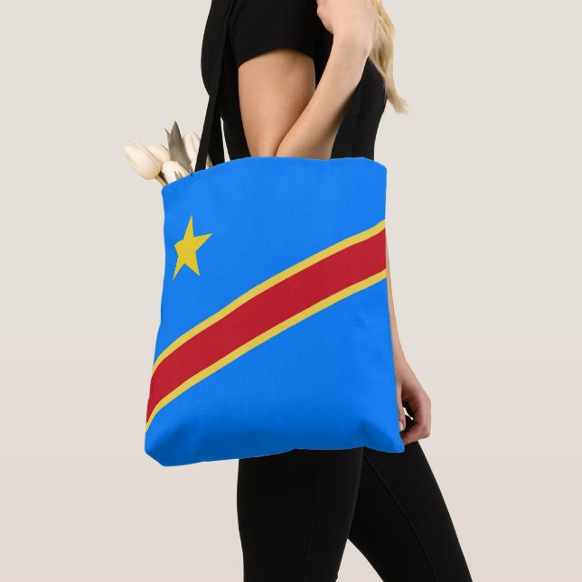 Tote Bag Drapeau du Congo (De près)