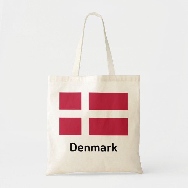 Tote Bag Drapeau du Danemark (Devant)