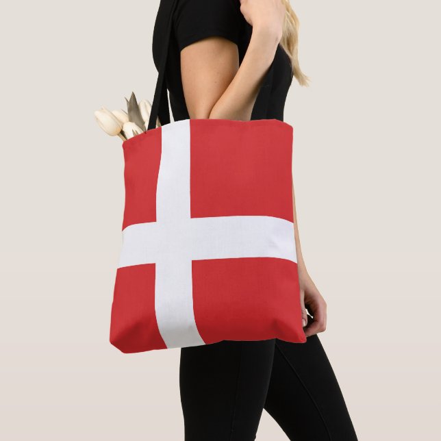 Tote Bag Drapeau du Danemark (De près)