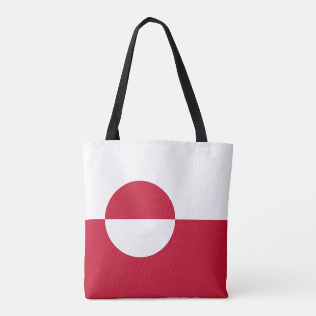 Tote Bag Drapeau du Groenland (Dos)