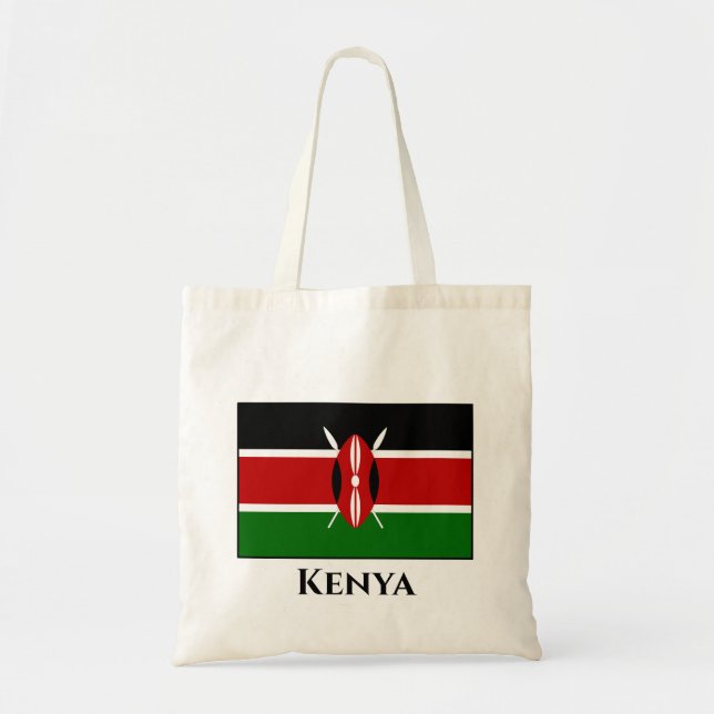 Tote Bag Drapeau du Kenya (Devant)