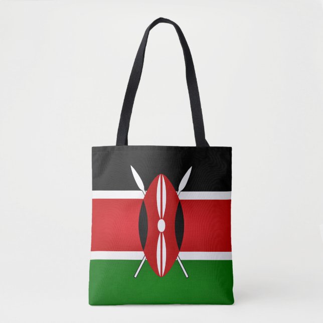 Tote Bag Drapeau du Kenya cool (Devant)