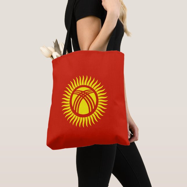 Tote Bag Drapeau du Kirghizistan (De près)
