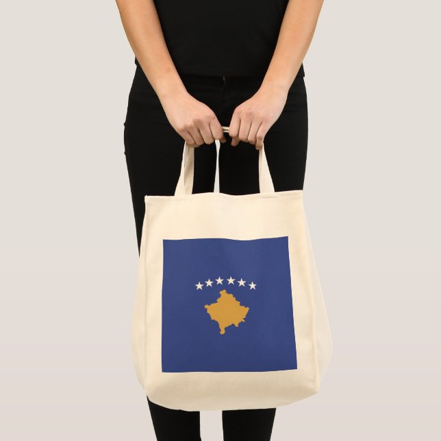 Tote Bag drapeau du Kosovo (Devant (produit))