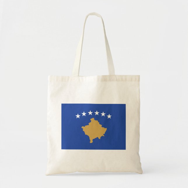 Tote Bag Drapeau du Kosovo (Devant)