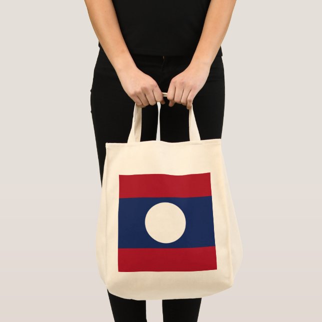Tote Bag Drapeau du Laos (Devant (produit))