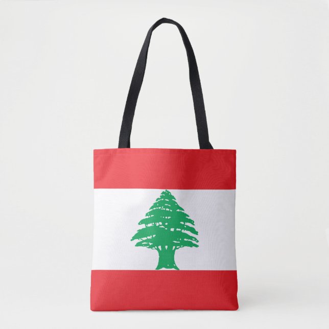 Tote Bag Drapeau du Liban (Devant)